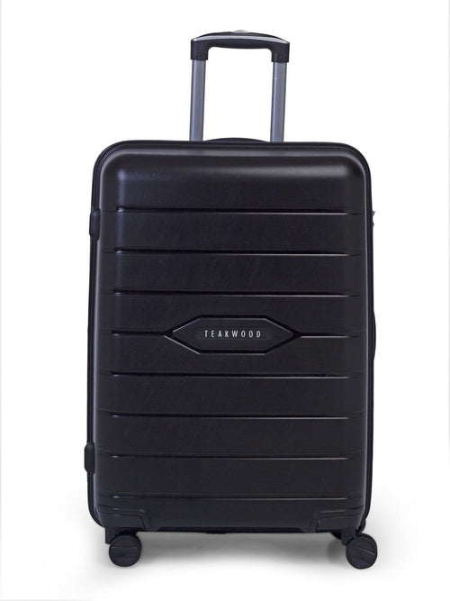 Teakwood Leathers Dart Small Black Trolley Bags 32 L - Cabin
